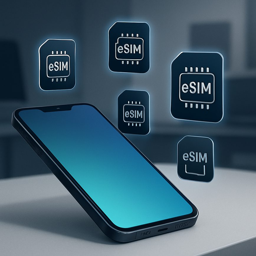 Multiple eSIMs on one device