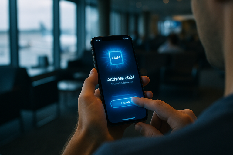 Activating eSIM abroad