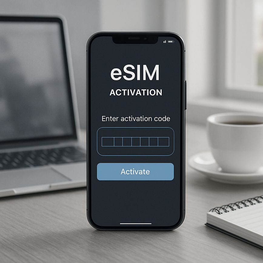 eSIM activation code
