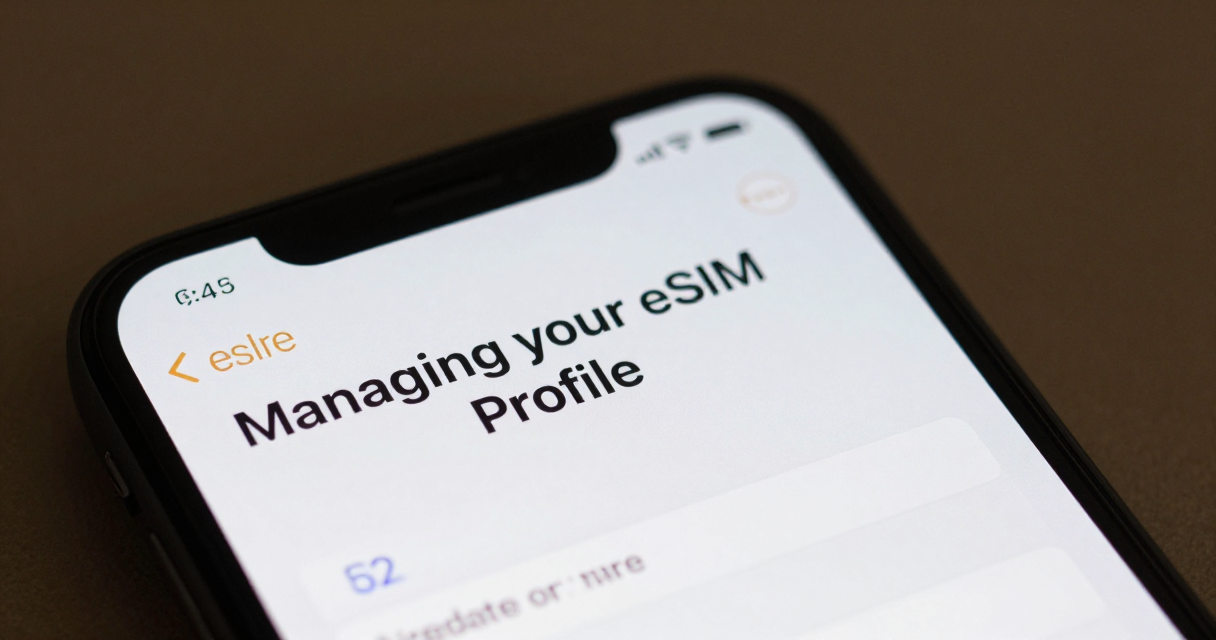 Renewing eSIM plan — Managing Your eSIM Profile